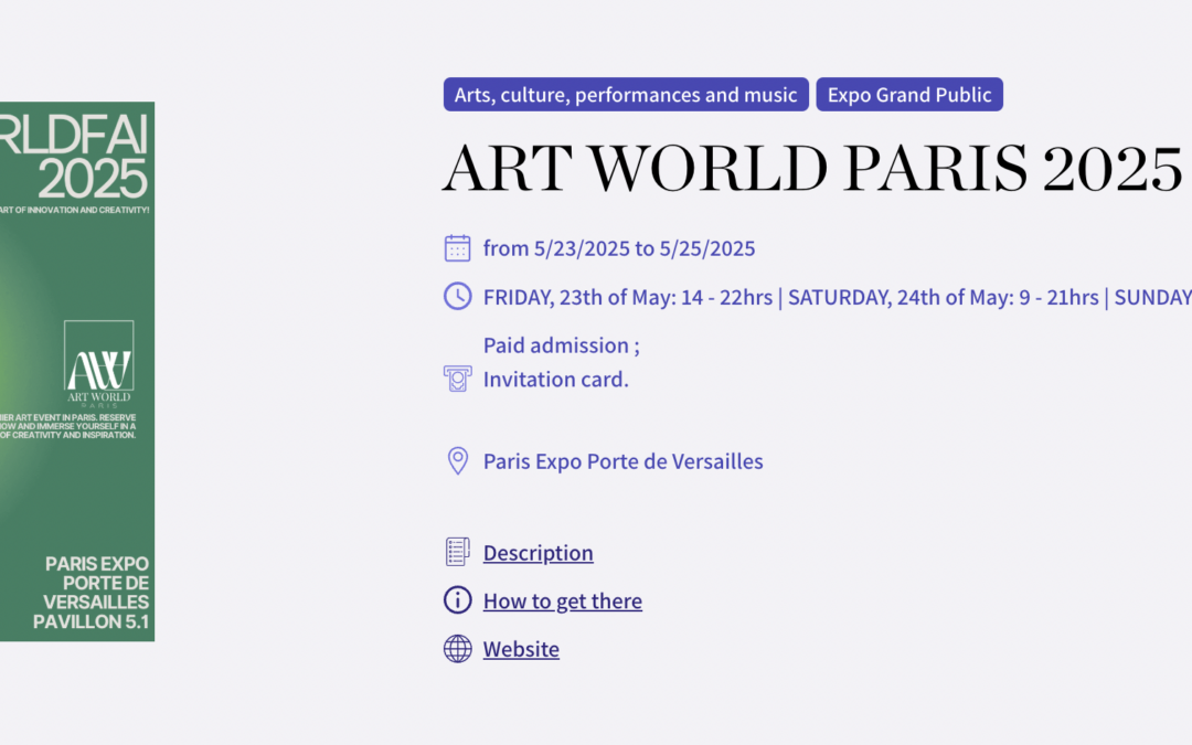 Art World Paris 2025: The Future of Art Coming this May